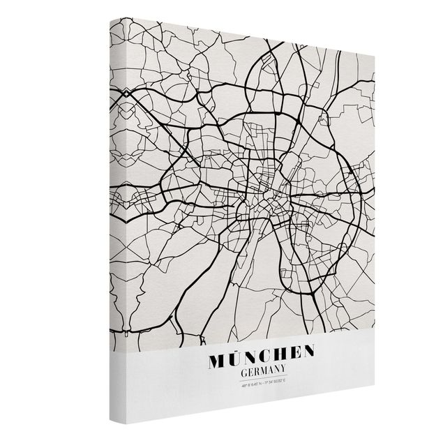Obrazy nowoczesny City Map Munich - Klasyczna