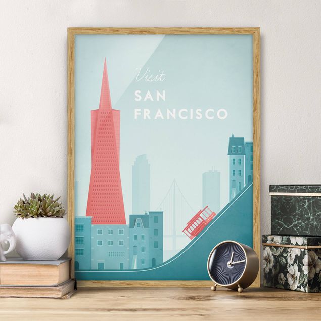 Dekoracja do kuchni Plakat podróżniczy - San Francisco
