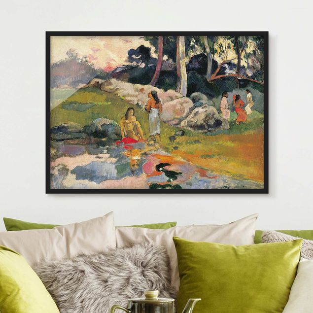 Plakat w ramie - Paul Gauguin - brzeg rzeki