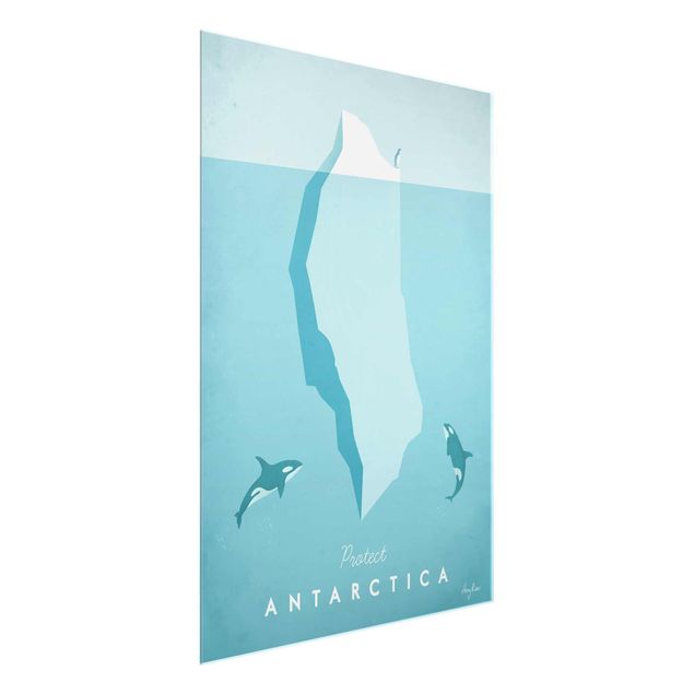 Obrazy na szkle krajobraz Plakat podróżniczy - Antarktyda