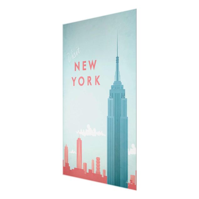 Obrazy na szkle artyści Plakat podróżniczy - Nowy Jork