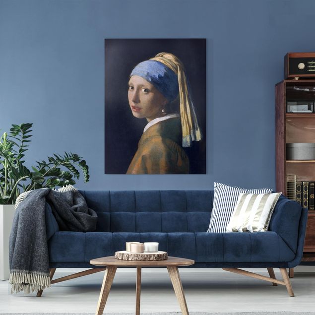 Obrazy do salonu Jan Vermeer van Delft - Dziewczyna z perłowymi kolczykami