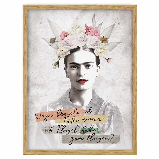 Obrazy w ramie do łazienki Frida Kahlo - Cytat