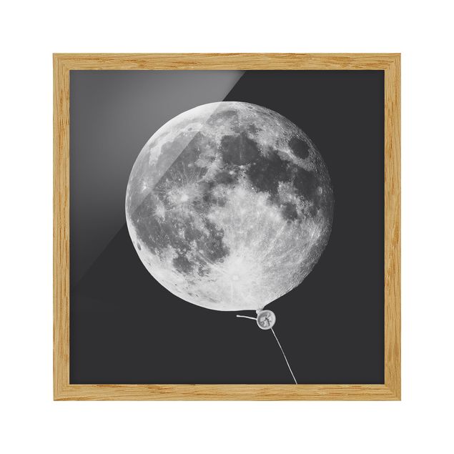 Obrazy w ramie do korytarzu Balon z księżycem