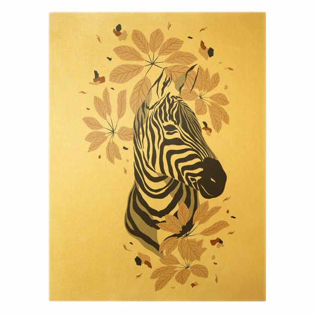 Obrazy na ścianę Zwierzęta Safari - Portret zebry
