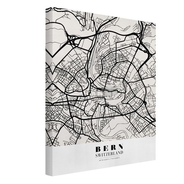 Obrazy powiedzenia Mapa miasta Berno - Klasyczna