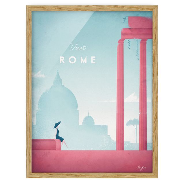 Obrazy w ramie do korytarzu Plakat podróżniczy - Rzym