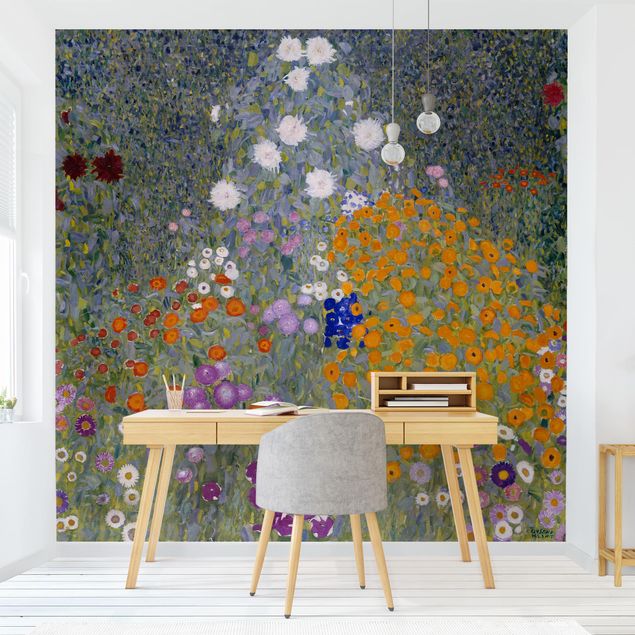 Tapeta w kwiaty Gustav Klimt - Ogród chłopski