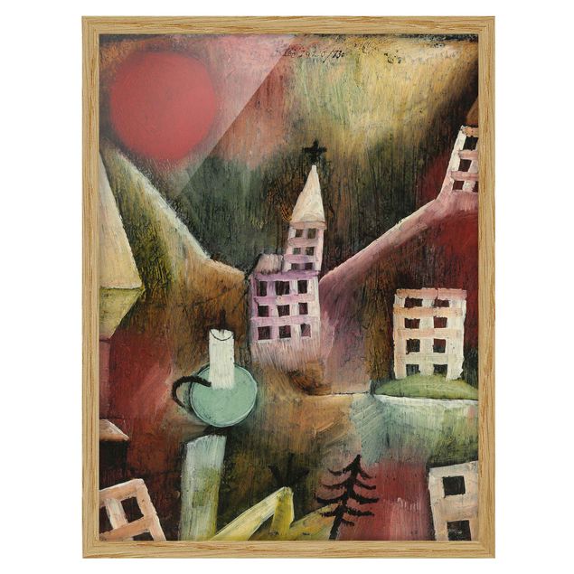 Obrazy w ramie do łazienki Paul Klee - Zniszczona wioska
