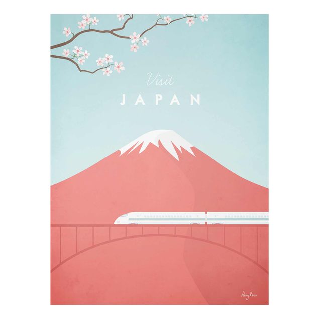 Obrazy na szkle krajobraz Plakat podróżniczy - Japonia