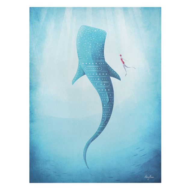 Obraz z niebieskim Rekin wielorybi