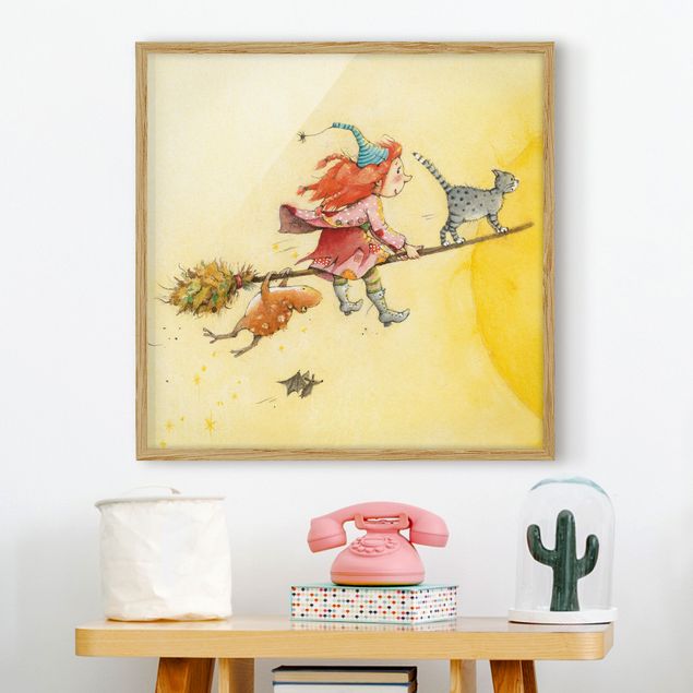 Obrazy w ramie dla dzieci Frida i kot pumpernikiel