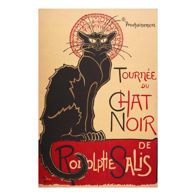 Obrazy na szkle artyści Théophile-Alexandre Steinlen - Czarny kot
