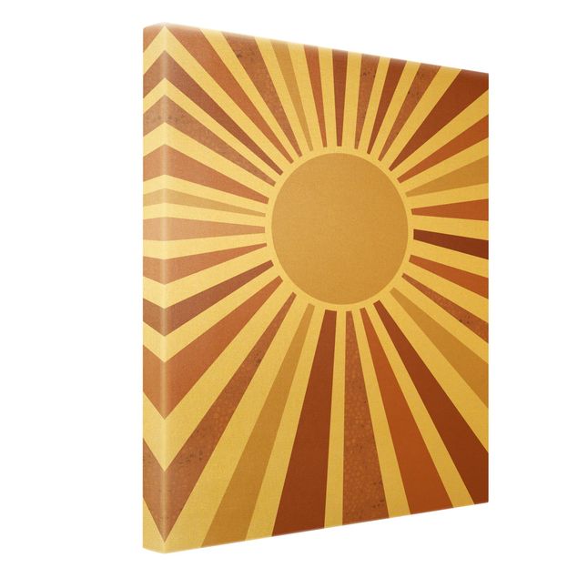 Obraz na płótnie Złote promienie słońca