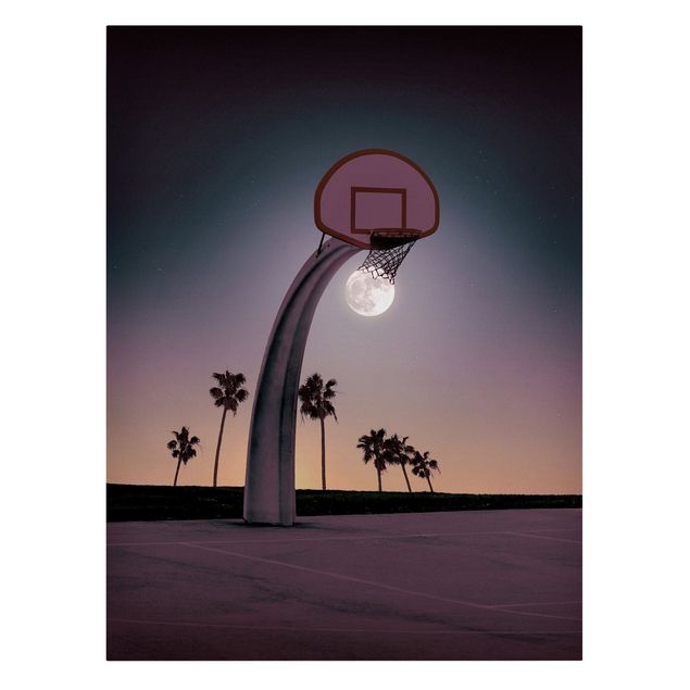 Obrazy artystów Basketball z księżycem