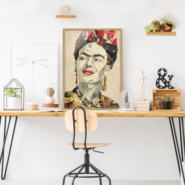 Obrazy w ramie do korytarzu Frida Kahlo - kolaż Nr 2