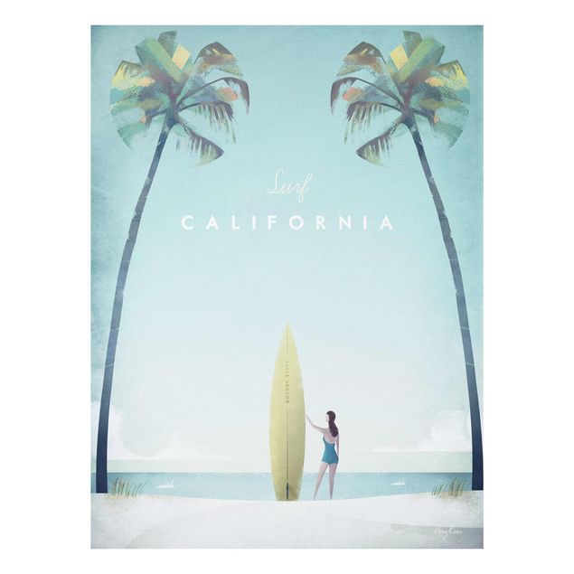 Obrazy do salonu Plakat podróżniczy - Kalifornia