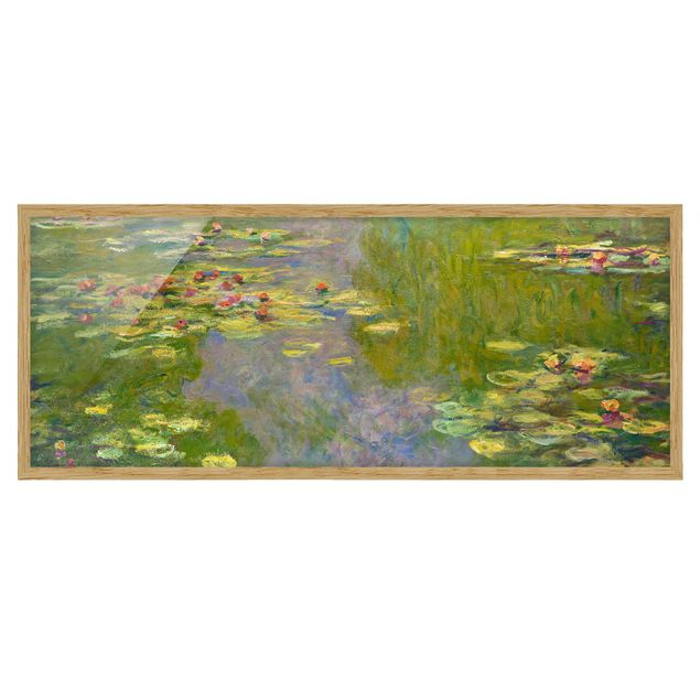 Obrazy w ramie do korytarzu Claude Monet - Zielone lilie wodne