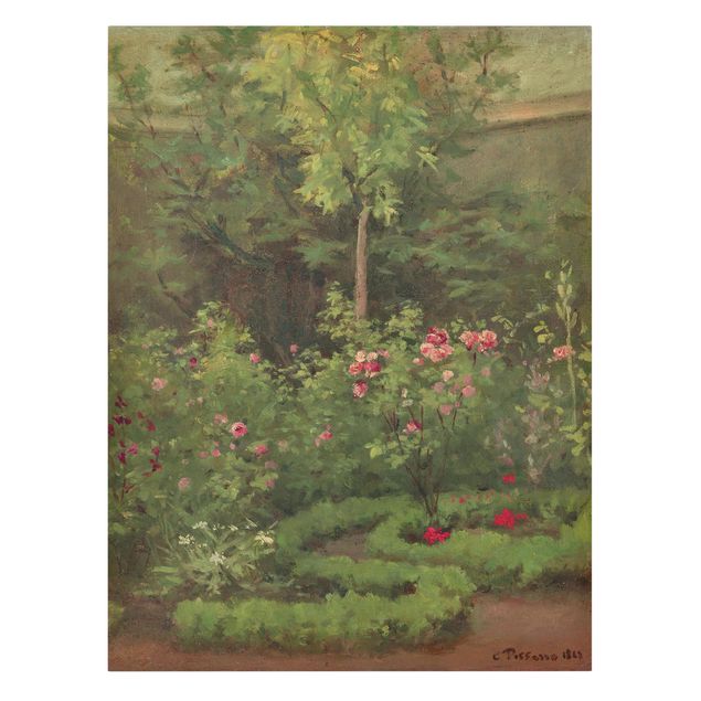 Obrazy nowoczesny Camille Pissarro - Ogród różany