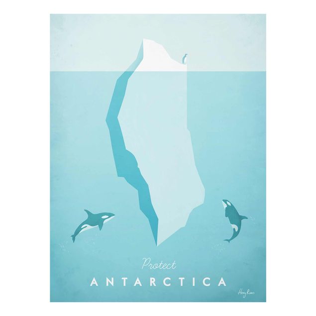 Obrazy na szkle plaża Plakat podróżniczy - Antarktyda