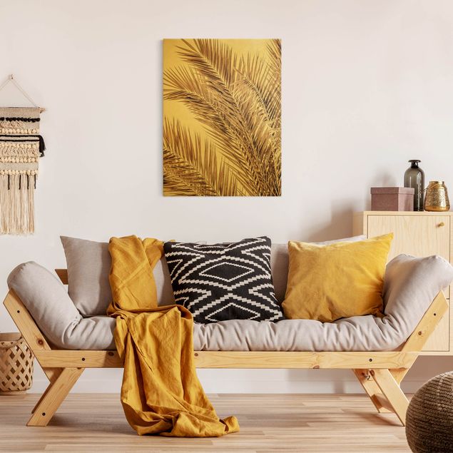Obrazy nowoczesne Brązowe liście palmy