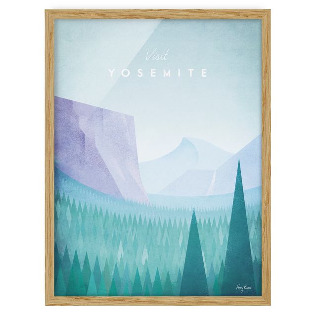 Obrazy w ramie do korytarzu Plakat podróżniczy - Park Yosemite