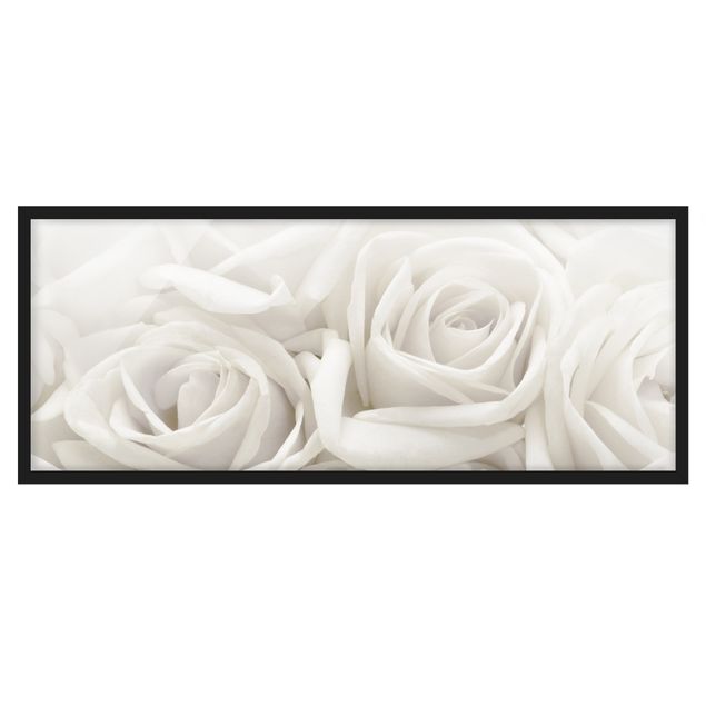 Obrazy w ramie do kuchni Białe róże