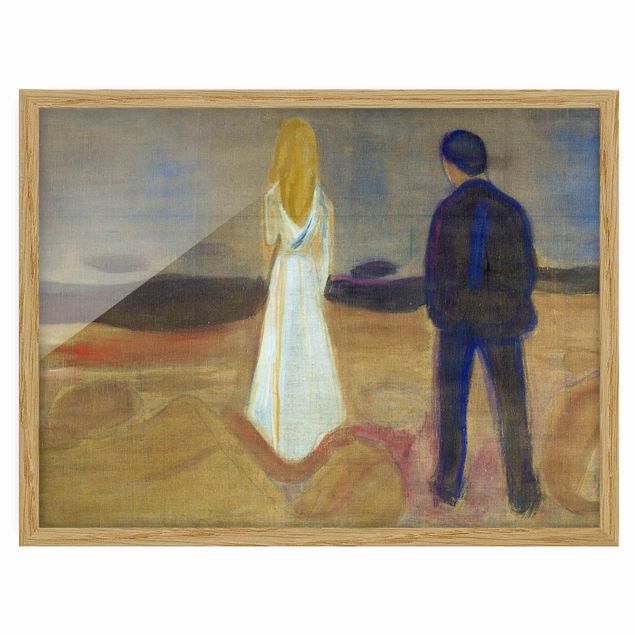 Postimpresjonizm obrazy Edvard Munch - Dwoje ludzi
