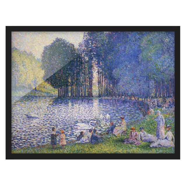 Postimpresjonizm obrazy Henri Edmond Cross - Jezioro w Bois de Bologne