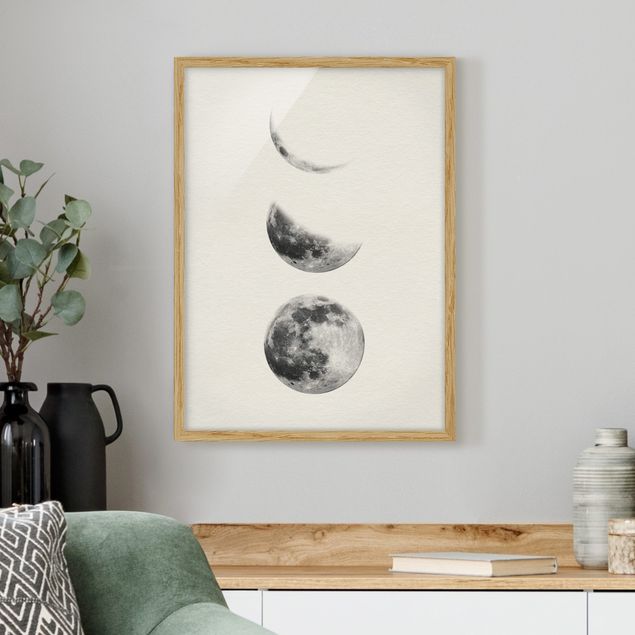 Obrazy w ramie do korytarzu Trzy księżyce