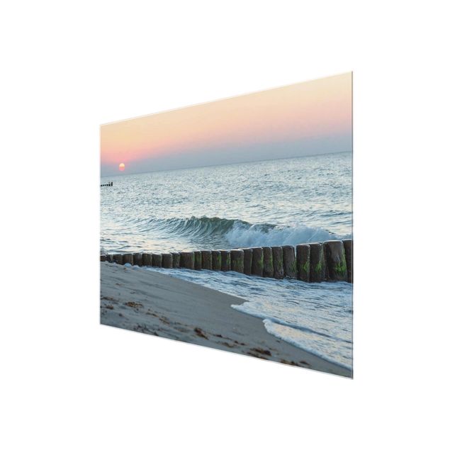 Obrazy nowoczesne Zachód słońca nad morzem