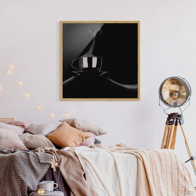 Obrazy portret Kawa w łóżku