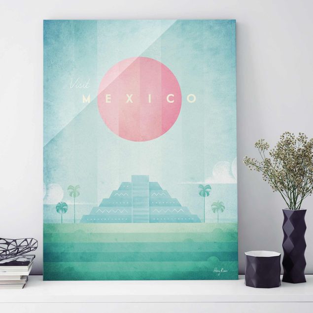 Obrazy na szkle architektura i horyzont Plakat podróżniczy - Meksyk