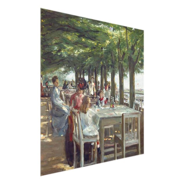 Obrazy na szkle kwadrat Max Liebermann - Taras restauracji Jacob