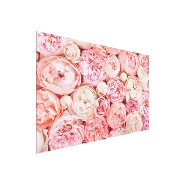 Obrazy na szkle poziomy Rosy Rosé Coral Shabby