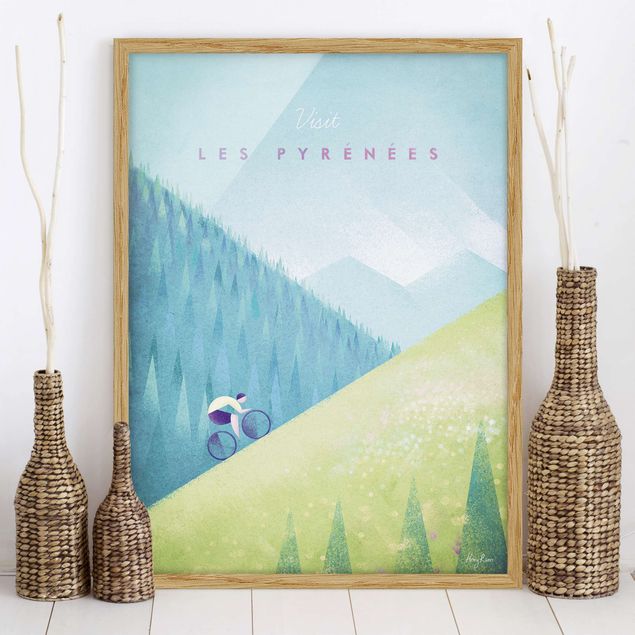 Dekoracja do kuchni Plakat podróżniczy - Pireneje