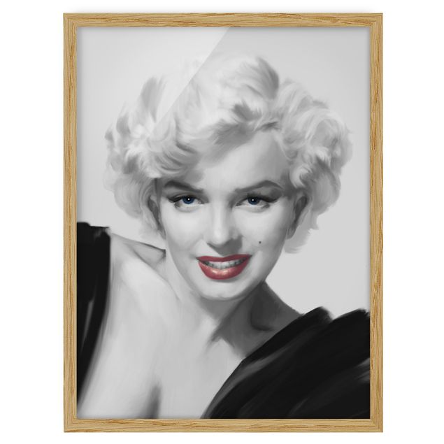 Obrazy w ramie do kuchni Marilyn na sofie