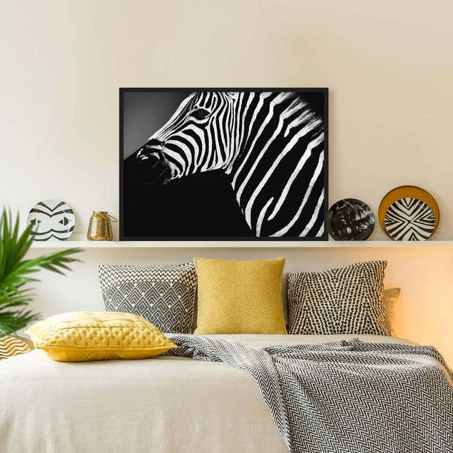 Obrazy w ramie do korytarzu Zebra Safari Art
