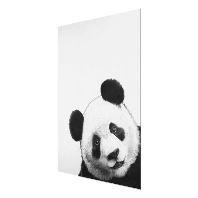 Panda obraz Ilustracja Panda Czarno Biała Malarstwo