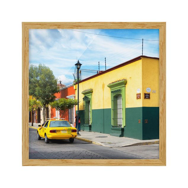 Obrazy w ramie do łazienki Kolorowa ulica meksykańska