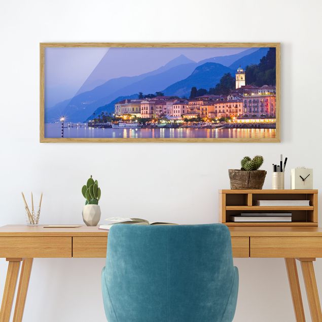 Obrazy w ramie krajobraz Bellagio nad jeziorem Como