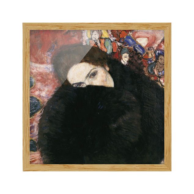 Obrazy w ramie do korytarzu Gustav Klimt - Dama z mufką