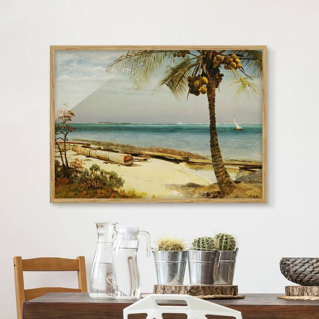 Dekoracja do kuchni Albert Bierstadt - Wybrzeże w tropikach
