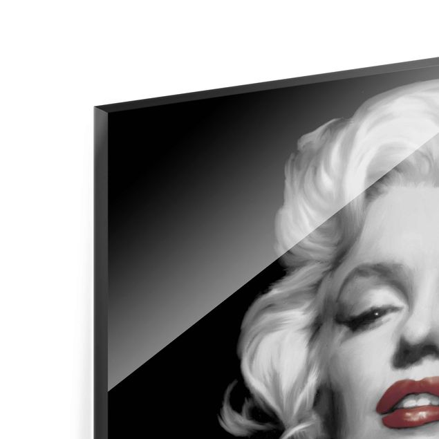 Obrazy retro Marilyn z czerwonymi ustami