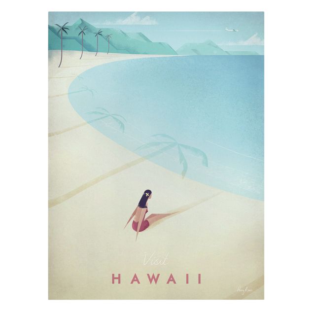 Obrazy na ścianę krajobrazy Plakat podróżniczy - Hawaje
