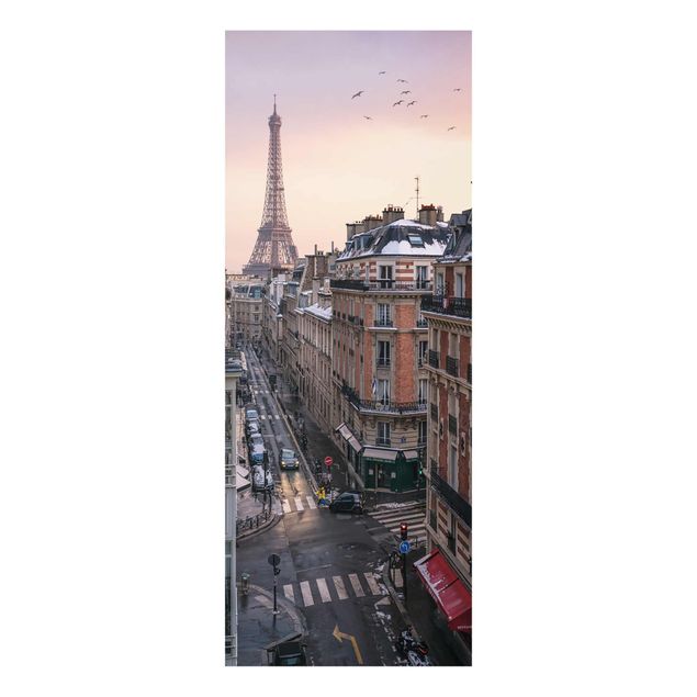 Obrazy paryża Wieża Eiffla o zachodzie słońca