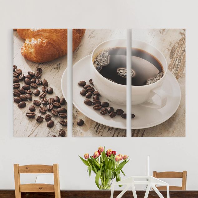 Dekoracja do kuchni Filiżanka kawy z ziarnami kawy