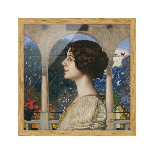 Obrazy w ramie do korytarzu Franz von Stuck - portret kobiecy
