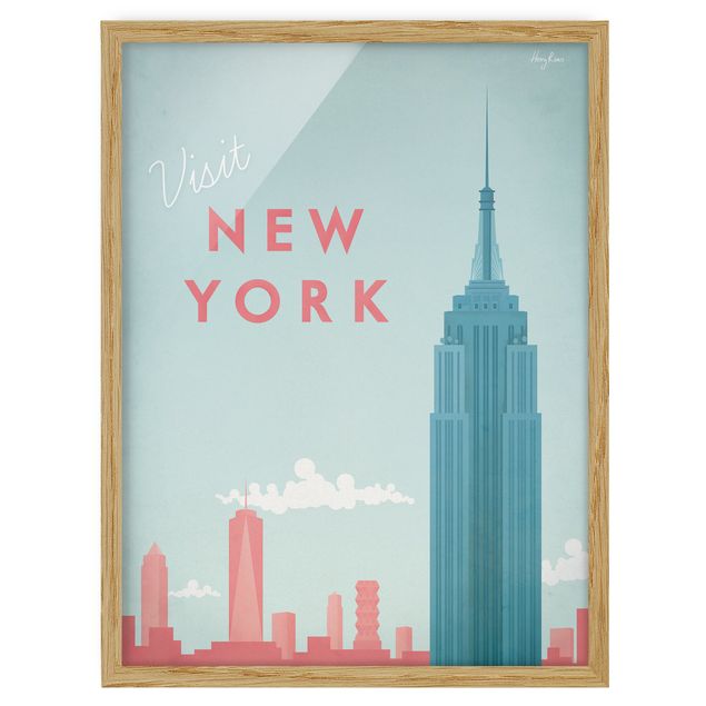 Obrazy w ramie do korytarzu Plakat podróżniczy - Nowy Jork