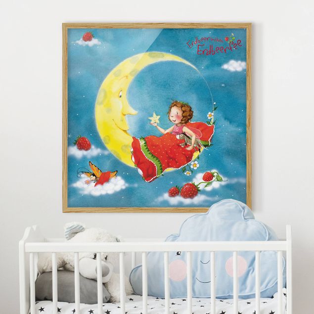 Obrazy w ramie dla dzieci Truskawkowa wróżka - Piękne marzenia